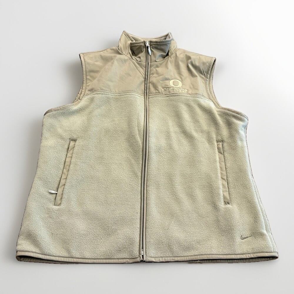 Nike Golf Therma Fit Womens Green Oregon Ducks “The Club At Rutzen” Vest Size M